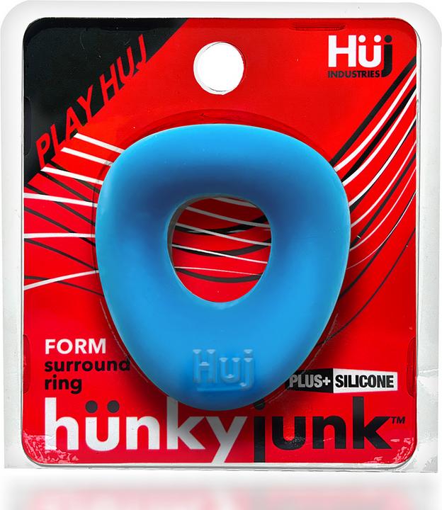 Produktbild Hünkyjunk Form - Curvy Cockring - Teal Ice