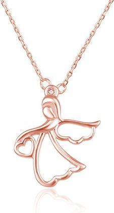 Beneto Bronze necklace with little angel AGS1326 / 47-ROSE (L)