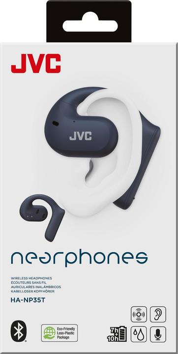 Produktbild JVC HA-NP35T-A-U (keine Geräuschunterdrückung, 7 h, Kabellos)