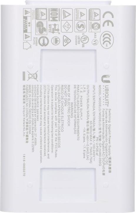 Immagine prodotto Ubiquiti U-POE-AF (802.3af (PoE), 15.30 W)