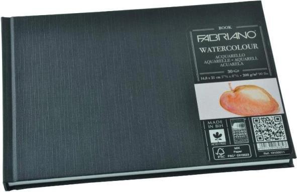 Actual product image Fabriano Watercolour pad book A4, 30 sheets (A4, Hardcover)