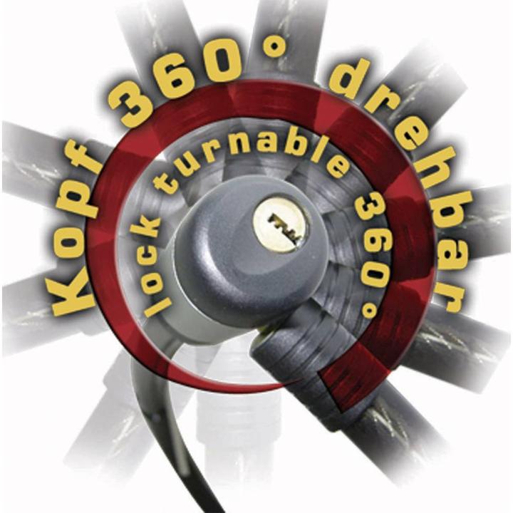 Image du produit Security Plus Câble-antivol K86 noir (120 cm)