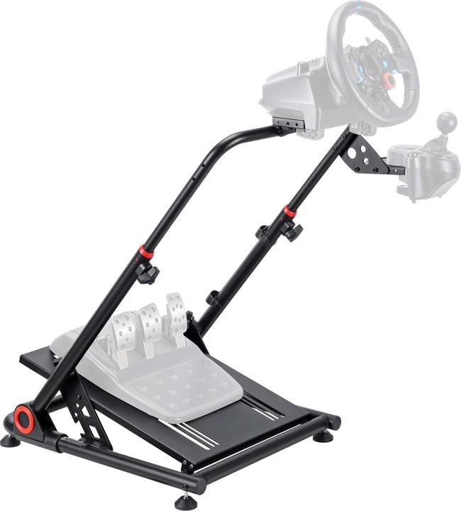 Actual product image Wiltec Steering wheel stand foldable Steering wheel holder Stand Gaming Sim Racing Setup