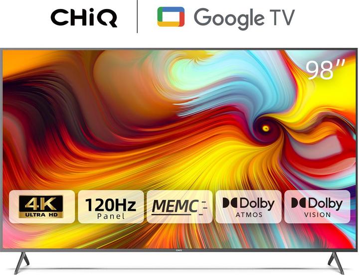 Actual product image CHiQ U98F8TG 98" 249cm 16:9 UHD QLED Google TV bk (98", QLED, 4K)
