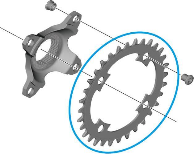 Produktbild Shimano Kettenblatt STEPS CR-EM800 32 Zä (32)