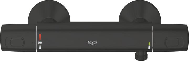 Produktbild Grohe Precision Trend Aufputz-Thermostat-Brausearmatur, EU-Stichmass, mattschwarz