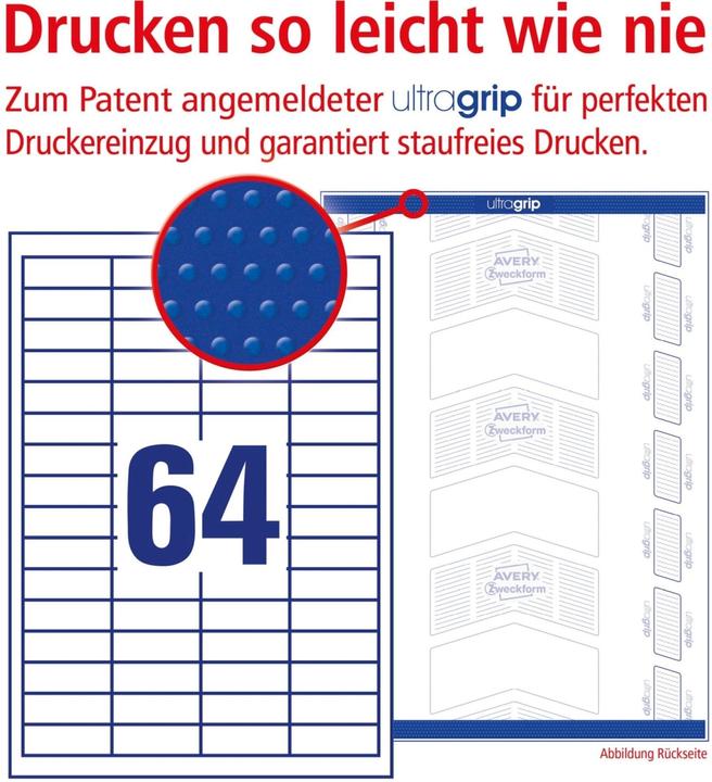 Actual product image Avery Universal labels