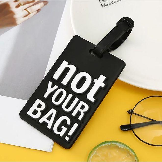 Actual product image MU Style Not Your Bag Series luggage tag with address label (Locks & Trailers)