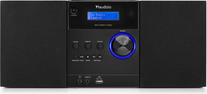 Image du produit Audizio Micro-chaîne Hi-Fi Metz (Bluetooth, Lecteur de CD, 2x 15 W)