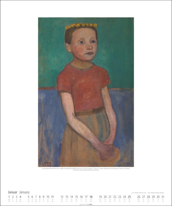 Produktbild Paula Modersohn-Becker Kalender 2026 (46 x 55 cm, Deutsch, Englisch)