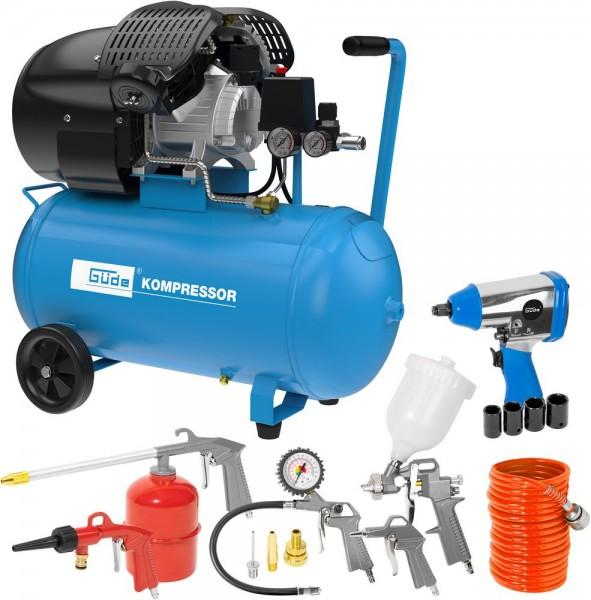 Produktbild Güde Kompressor-Set 405/10/50 15 TLG (71177) (10 Bar, 50 l)