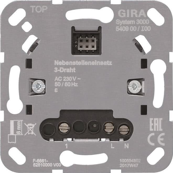Actual product image Gira System 3000 insert 3-wire 540900 extension