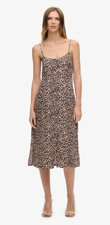 Actual product image Superdry Print Button Cami Midi Dress (14)