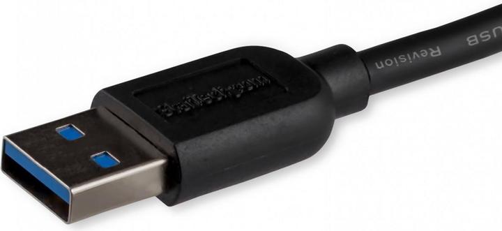 Produktbild StarTech 3m schlankes SuperSpeed USB 3.0 A auf Micro B Kabel - St/St - USB 3.0 Anschlusskabel - Schwarz (3 m, USB 3.2 Gen 1)