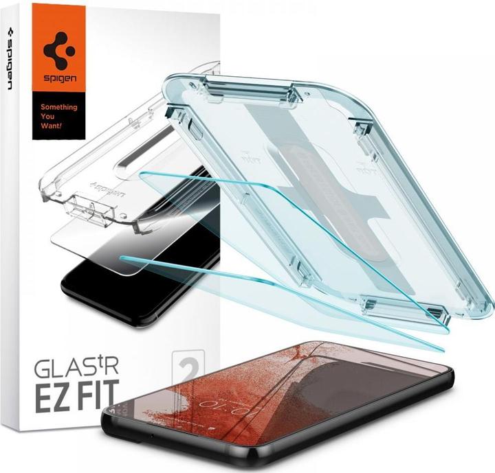 Image du produit Spigen Verre.TR Samsung S901 S22 2szt./2pcs "EZ FIT" AGL04151 szkło hartowane (2 pièce(s), Samsung Galaxy S22)
