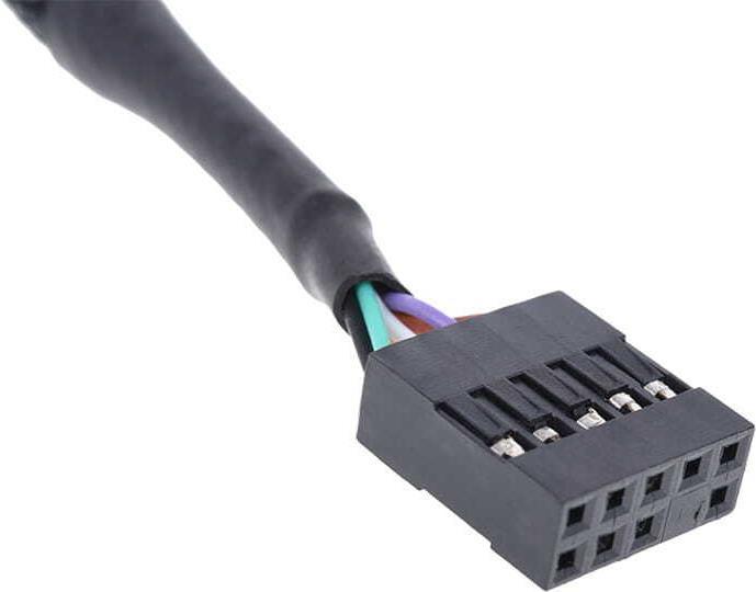Produktbild Phobya HD Audio Verl??ngerung Buchse/Stecker 30cm - Schwarz