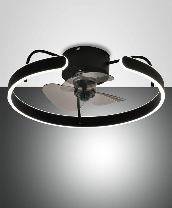 Produktbild Fabas Luce 371065101LEDVentilatorleuchte Savoy 40W schwarz (4740 lm)