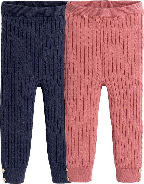La Redoute Collections 2er-Pack Leggings mit Zopfmuster (74)