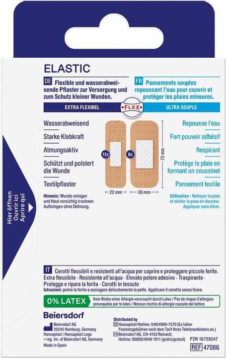Actual product image Hansaplast Elastic (20 x)