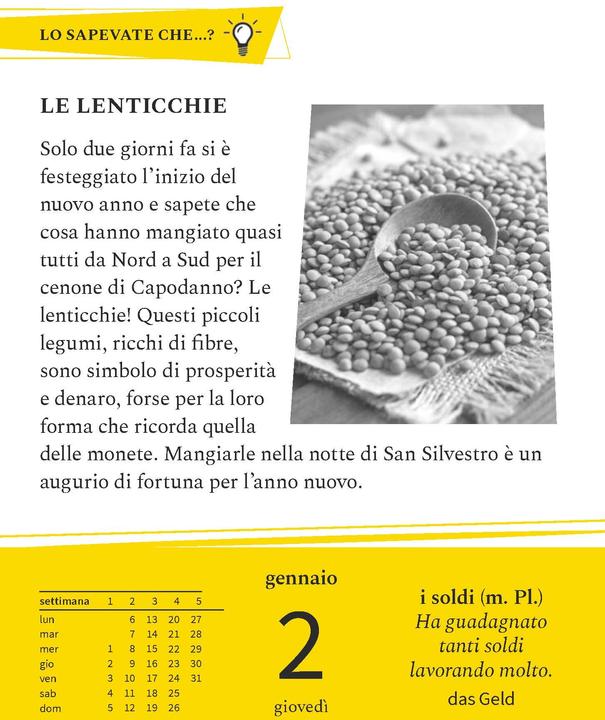 Immagine prodotto Calendario in lingua italiana Langenscheidt 2025 (Tedesco, Italiano)