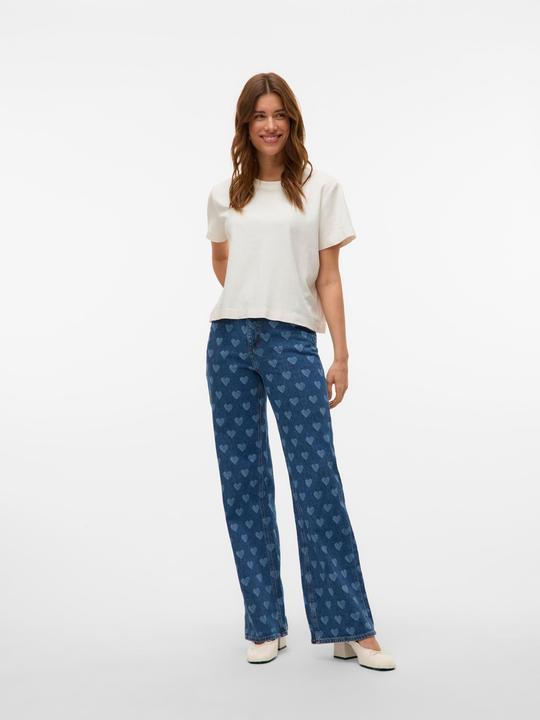 Actual product image Vero Moda VMTESSA Hohe Taille Weiter Beinschnitt Jeans Weit geschnitten (W26/L32)