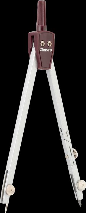 Actual product image Aristo Compasses 1 joint max. 360mm length: 135mm silver/bordeaux