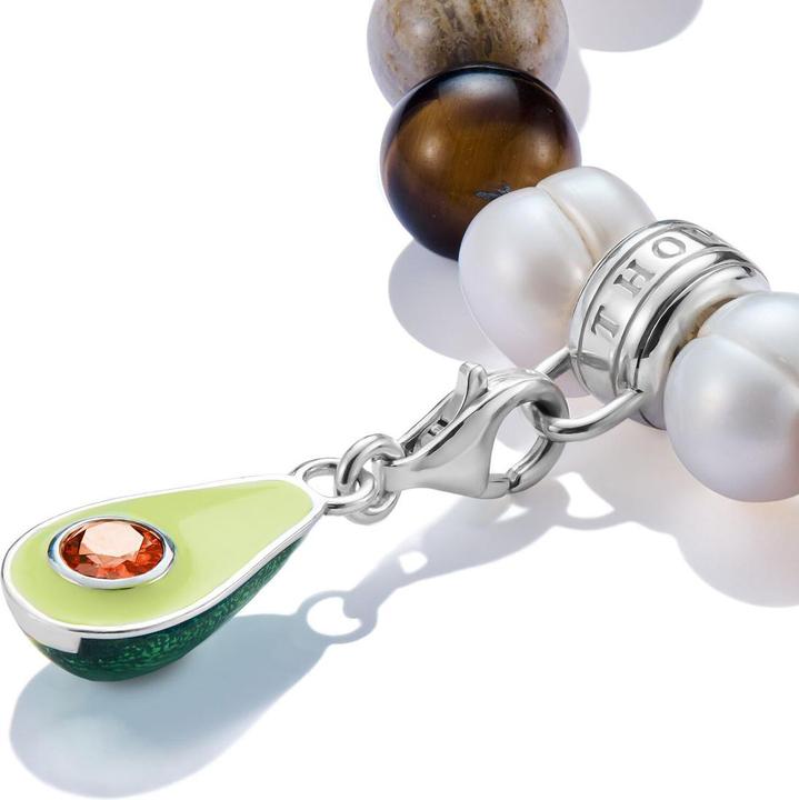 Immagine prodotto Thomas Sabo Charm-Anhänger Avocado Silber (Argento 925, Smalto)