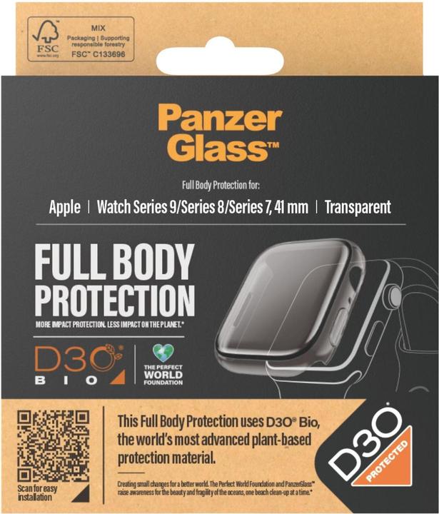 Image du produit PanzerGlass Protecteur d'écran intégral Apple Watch avec D3O Series 2023 41mm