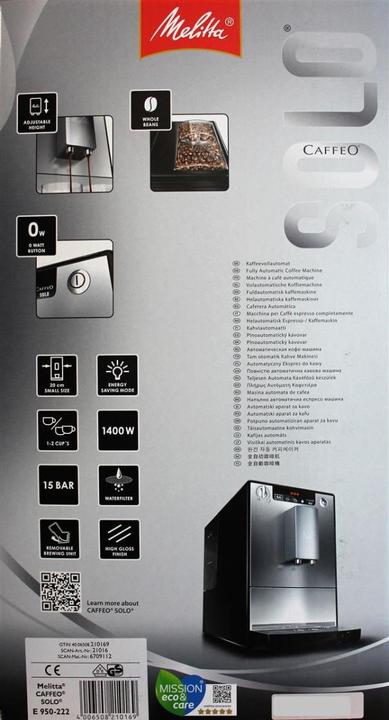 Actual product image Melitta Caffeo Solo