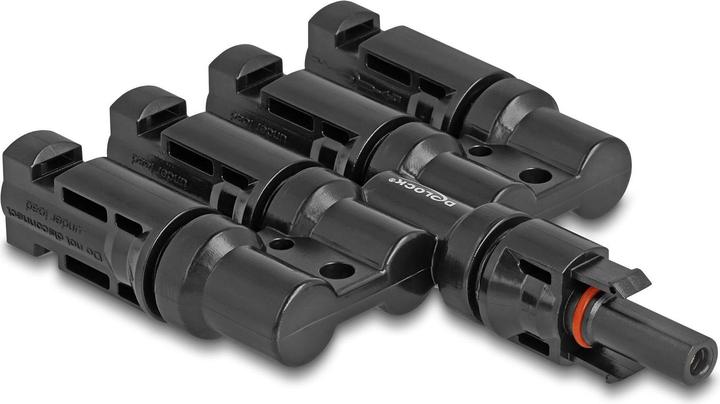 Delock DL4 Solar Konnektor 1x Buchse zu 4x Stecker, IP67 (Solarstecker)