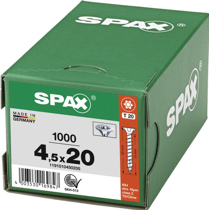 Actual product image Spax Chipboard screws (1000 Screws per piece)