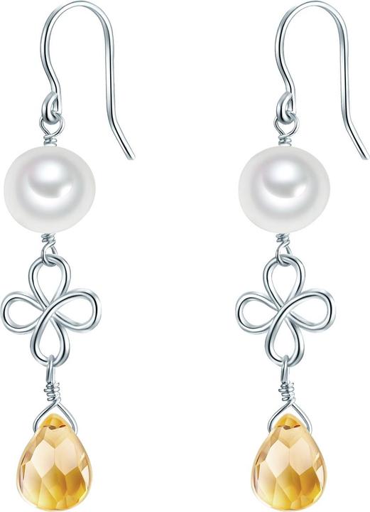 Immagine prodotto Valero Pearls Perle d'acqua dolce d'argento da donna in vetro - 28625 (Argento)