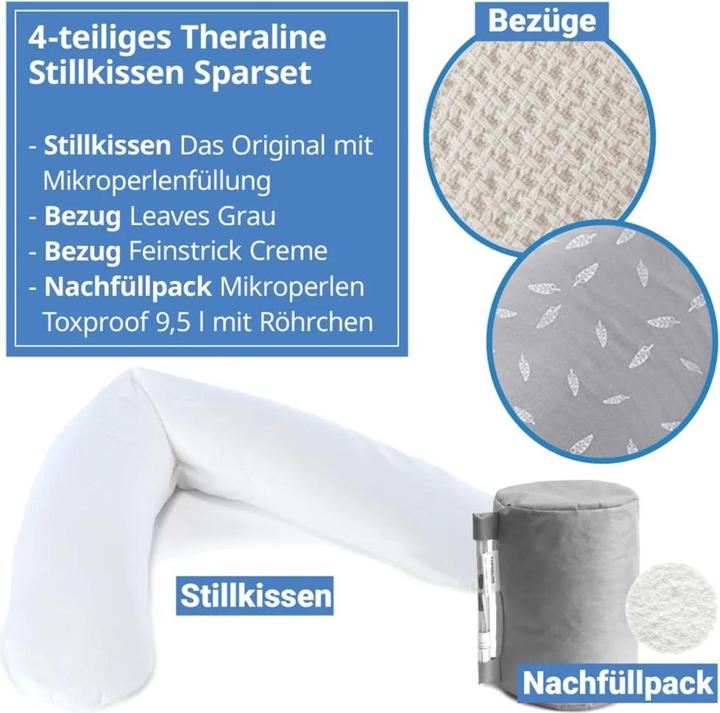 Produktbild Theraline Stillkissen 4-tlg. Stillkissen Sparset Das Original 190 cm inkl.