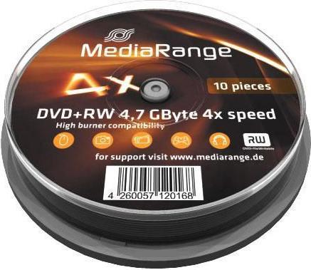 Produktbild MediaRange 10 x DVD+RW (10 x)