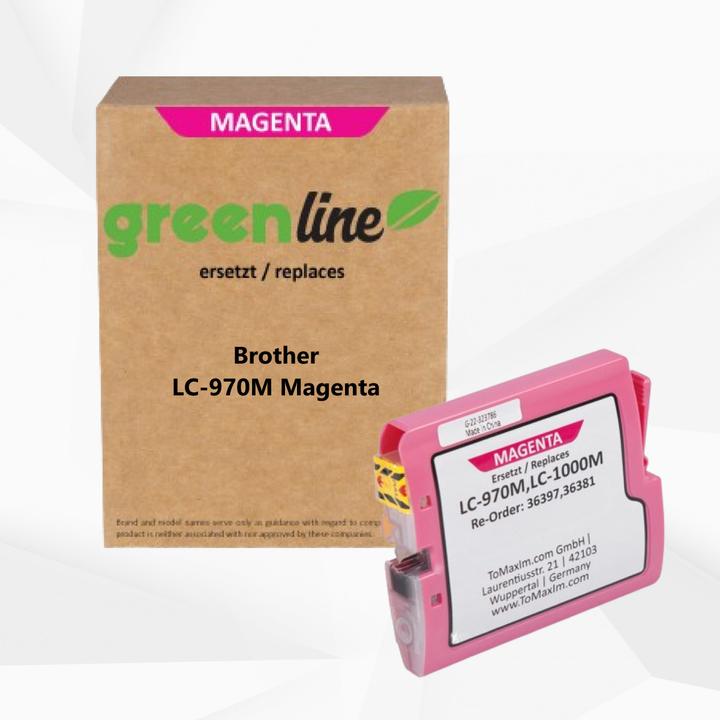 Produktbild Inkadoo Druckerpatronen greenline ersetzt Brother LC-970 Y XL Tintenpatrone LC970 Y
