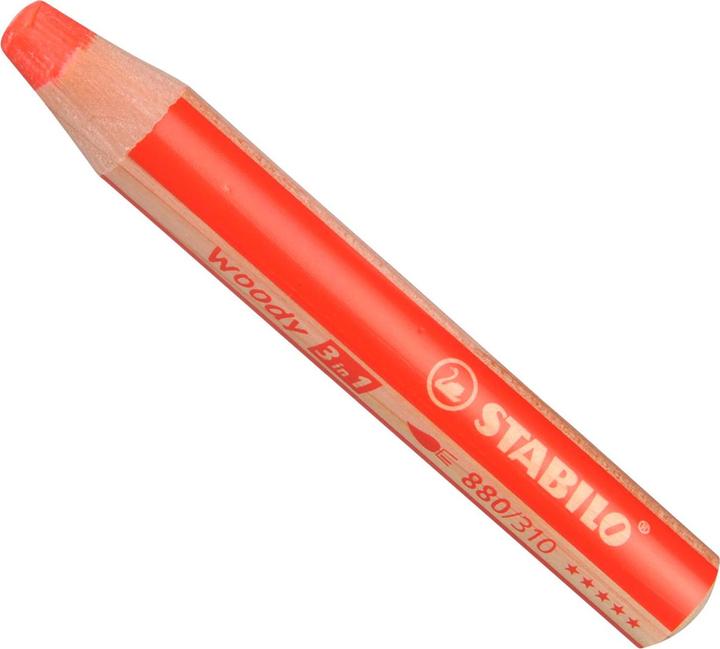 Image du produit STABILO woody 3 en 1 crayon de couleur (Rouge, 1 x)