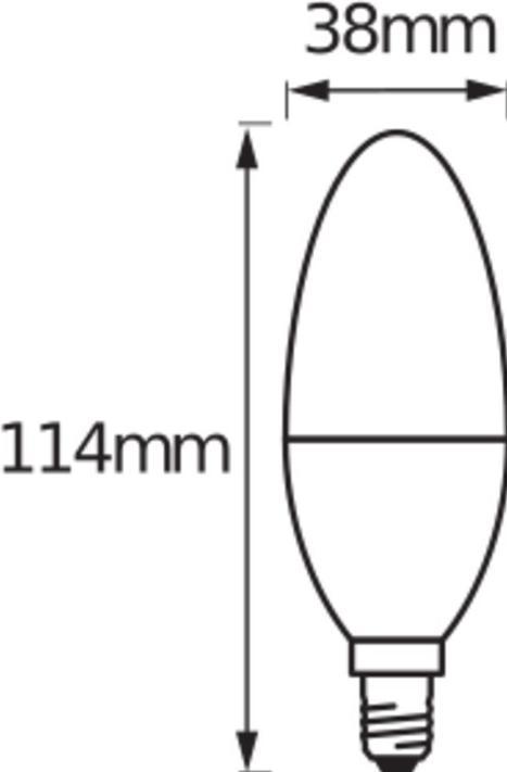 Image du produit Ledvance Bougie Smart (E14, 6 W, 470 lm, 1 x, F)