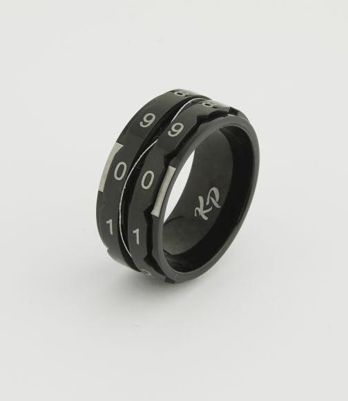 Image du produit Knitpro Compteur de rangées Anneau Black Size Size 11 ( diamètre intérieur 20,6 mm) Black