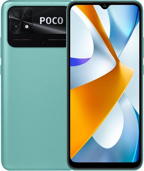 Productafbeelding Xiaomi Poco C40 Dual SIM 32 GB, koraalgroen (32 GB, Koraalgroen, 6.71", Dubbele SIM, 13 Mpx, 4G)