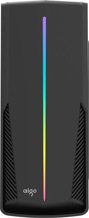 Produktbild Darkflash Tech Aigo RAINBOW 6 computer case (black) (mATX, ATX)