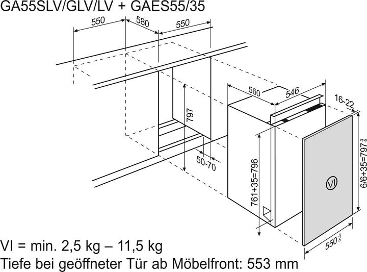 Actual product image Electrolux GA55LV