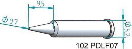Immagine prodotto Kurtz Ersa Punta saldatore Ersadur, no piombo 0,7mm (Punta di saldatura)