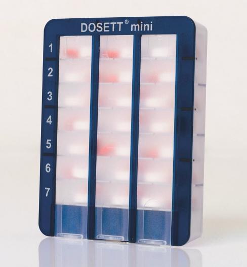 Actual product image Dosett Mini dosing box