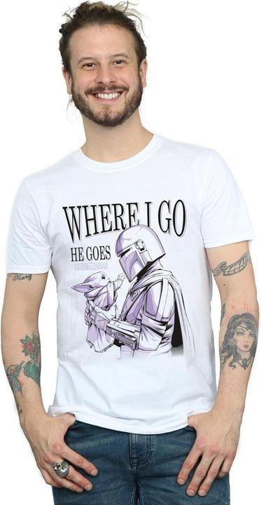 Produktbild Star Wars The Mandalorian Where I Go TShirt (XL)