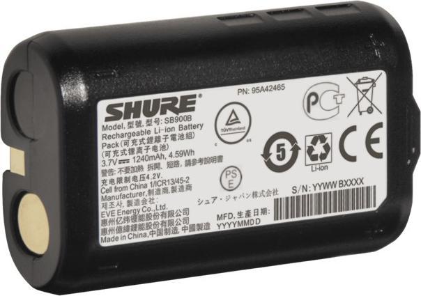 Shure SB900B rechargeable lithium-ion battery