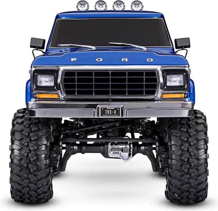 Immagine prodotto Traxxas TRX-4 79 Ford F150 High-Trail 1/10 Crawler RTR blu spazzolato, senza batteria e caricatore (RTR pronto all'uso)