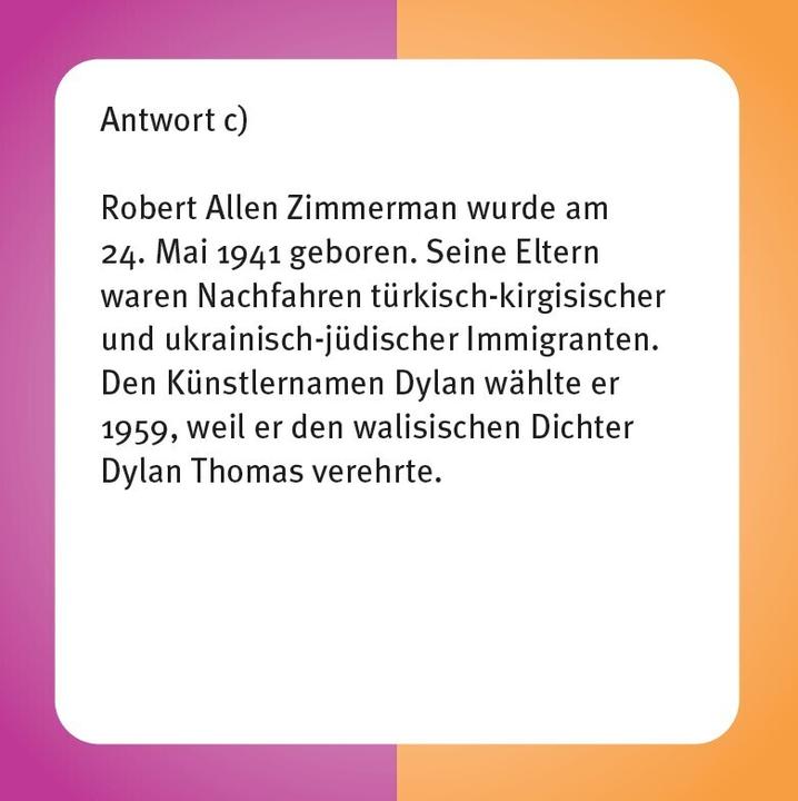Produktbild Das Bob Dylan-Quiz (Deutsch)