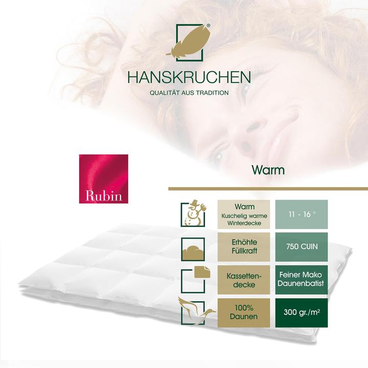 Actual product image Hanskruchen Rubin (1.06 g, 155 x 220 cm)