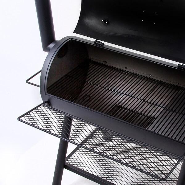 Productafbeelding Char Broil Rookoven Oklahoma Joe staal zwart incl. deksel, dekselthermometer, grillrooster, bakje