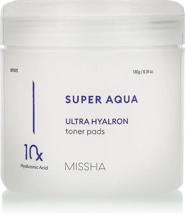 Image du produit Missha MISHA Super Aqua Ultra Hyalron Toner Pads (Chiffons de nettoyage, 90 ml)